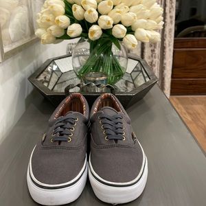 Vans Indo Pacific Era Gray Canvas Sneakers, Sz 8